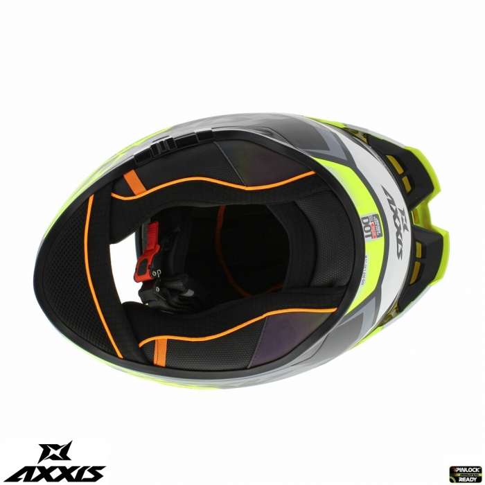 Casca integrala Axxis Hawk SV Judge B3 galben fluor mat negru mat (ochelari soare integrati) – tip viziera: MT-V-31 [5]