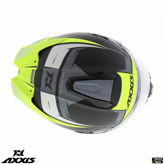 Casca integrala Axxis Hawk SV Judge B3 galben fluor mat negru mat (ochelari soare integrati) – tip viziera: MT-V-31 [4]