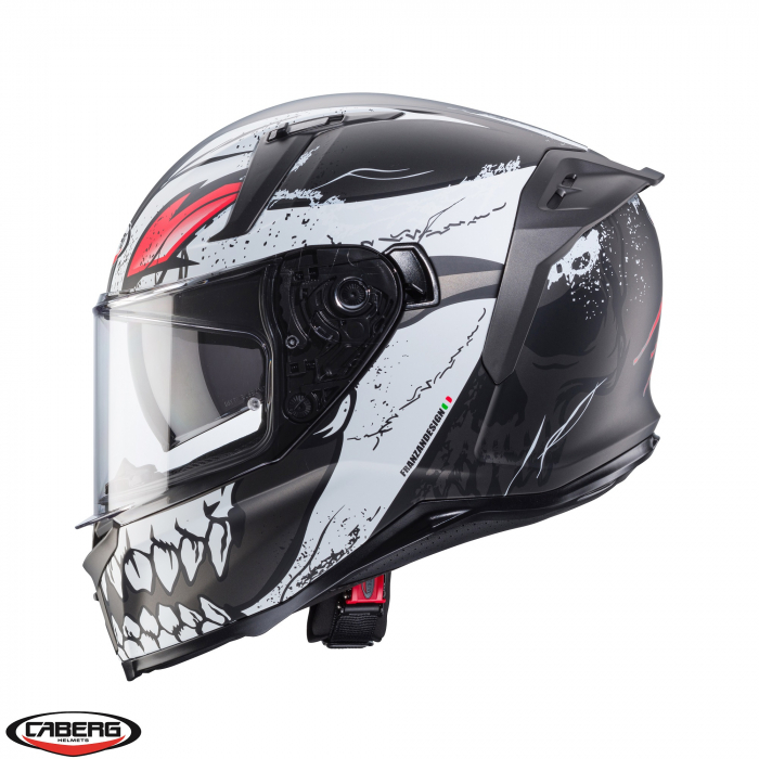 Casca integrala Caberg model Avalon X SV Punk K8 gri/alb/rosu mat Pinlock ready [2]