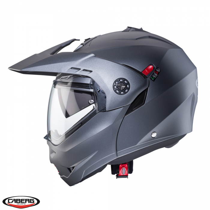 Casca modulabila (flip-up)/adventure Caberg model Tourmax X Solid Pinlock ready – lentila Pinlock inclusa [3]