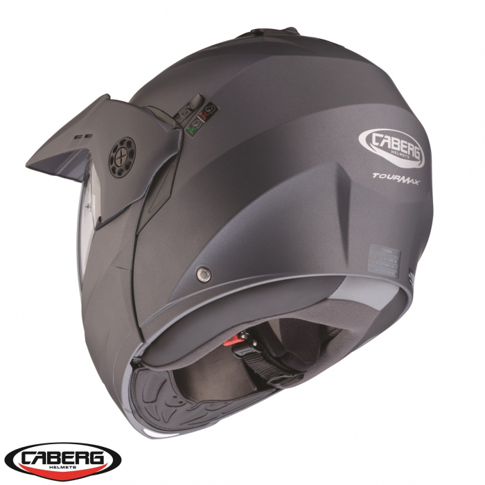 Casca modulabila (flip-up)/adventure Caberg model Tourmax X Solid Pinlock ready – lentila Pinlock inclusa [4]