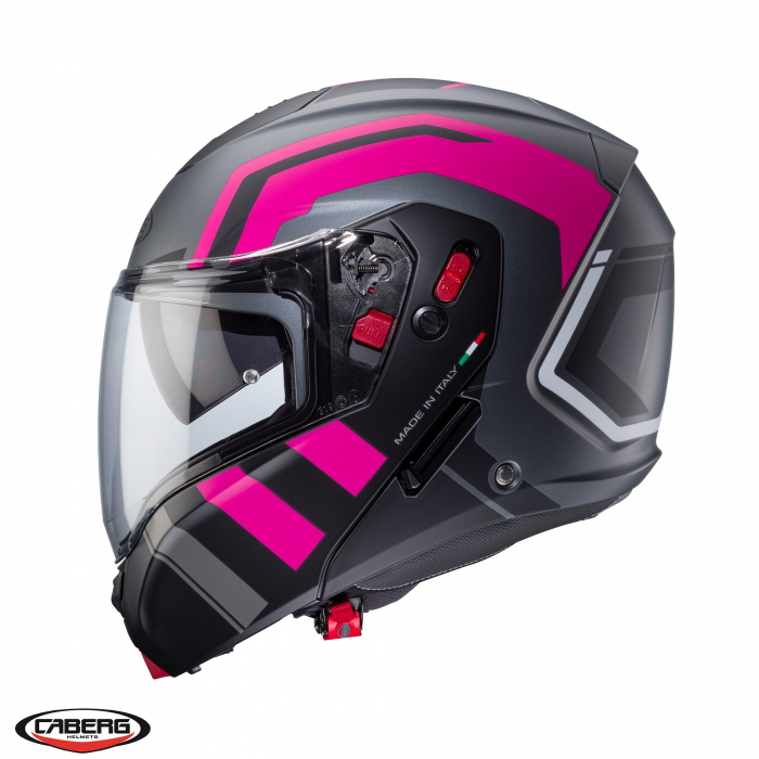 Casca modulabila (flip-up) Caberg model Horus X Road Pinlock ready – lentila Pinlock inclusa [3]