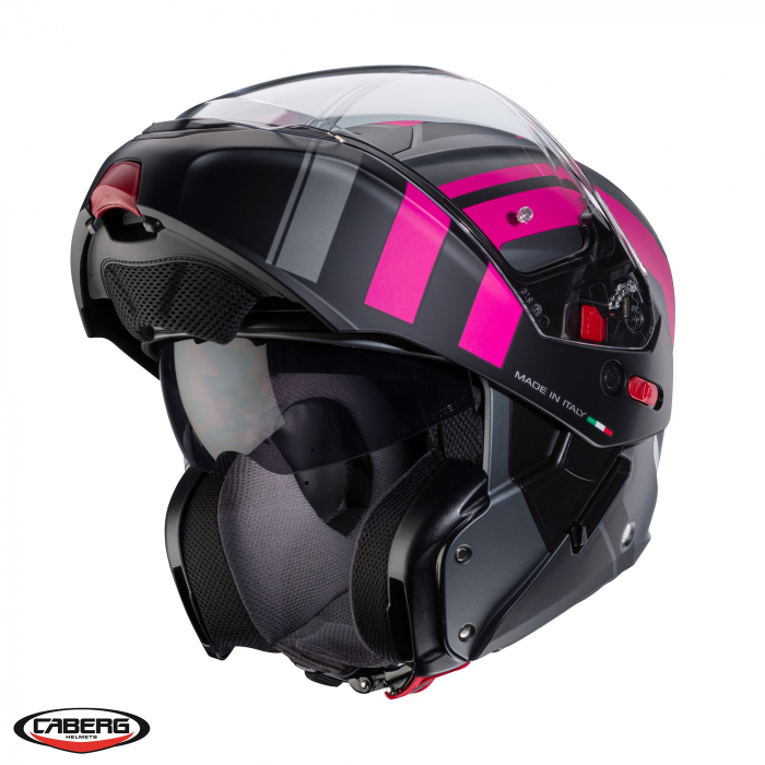 Casca modulabila (flip-up) Caberg model Horus X Road Pinlock ready – lentila Pinlock inclusa [2]
