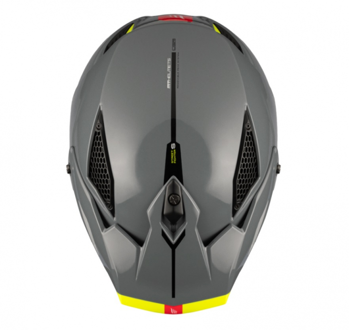 Casca MT Streetfighter SV S A22 gri lucios (ochelari soare integrati) – masca (protectie) barbie si cozoroc detasabile – omologare noua ECE 22.06 [5]