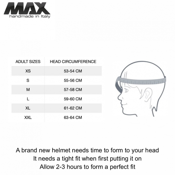Casca open face (demi-jet) Max Helmets model DJDV06 LS Vision SV (ochelari soare integrati) – 100% MADE IN ITALY [2]