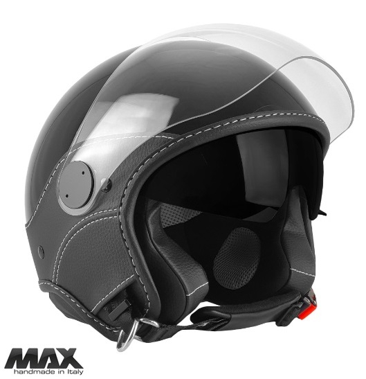 Casca open face (demi-jet) Max Helmets model DJDV06 LS Vision SV (ochelari soare integrati) – 100% MADE IN ITALY [1]