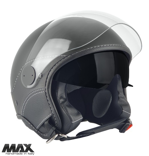Casca open face (demi-jet) Max Helmets model DJDV06 LS Vision SV (ochelari soare integrati) – 100% MADE IN ITALY [1]