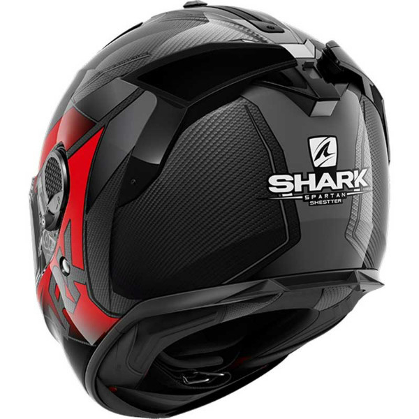 Casca Shark Spartan GT Carbon Shestter negru rosu [3]
