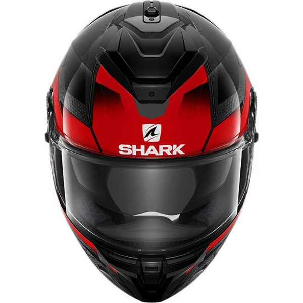 Casca Shark Spartan GT Carbon Shestter negru rosu [2]