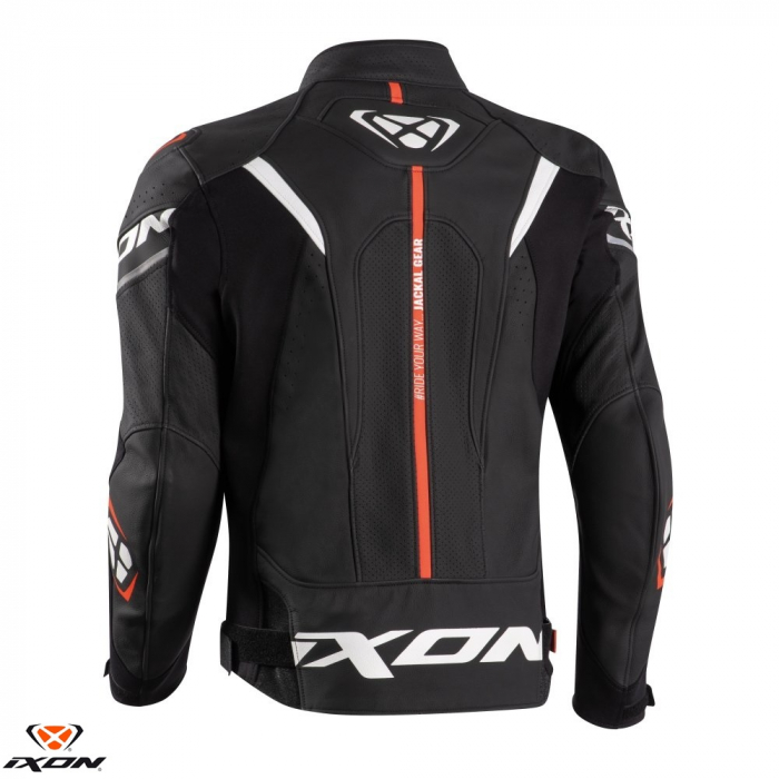 Geaca (jacheta) motociclete barbati piele Racing Ixon vara model Jackal JKT MS [2]