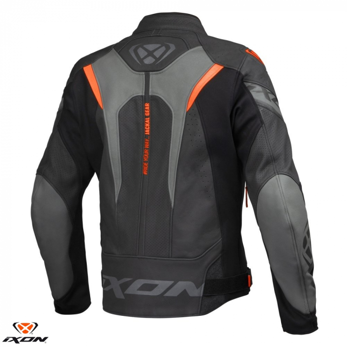 Geaca (jacheta) motociclete barbati piele Racing Ixon vara model Jackal JKT MS [2]