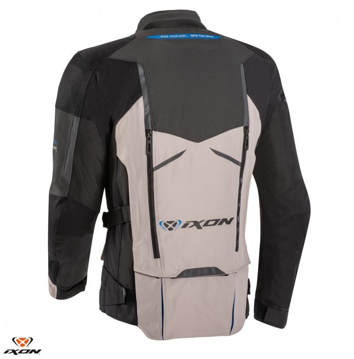 Geaca (jacheta) motociclete barbati Touring/Adventure Ixon All season model Ragnar MS culoare: negru/antracit/gri [2]