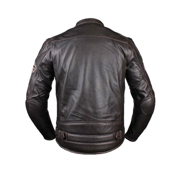 Geaca moto piele Tschul Vintage brown [3]
