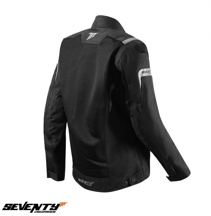 Geaca (jacheta) motociclete femei Touring Seventy vara model SD-JT68 Sahara culoare: gri/fuchsia (roz)  Geaca Deventy model SD-JT68 Sahara este o geaca de vara, conceputa pentru a asigura o foarte buna ventilatie, dar si protectie in zilele calduroase. Disponibila intre marimile XS-2XL, acest echipament vine echipat cu protectii Level A la umeri si coate, si combina materiale de calitate inalta, pentru siguranta si confort. Construita cu mesh rezistent si elemente de neopren la guler, geaca asigura un flux de aer optim, dar si un design elegant. Include protectii Level 1 la umeri si coate, dar si un buzunar pentru protectie spate, in situatia in care se doreste echiparea gecii cu protectie spate (protectia spate nu este inclusa; se achizitioneaza separat). Membrana interioara waterproof detasabila ofera protectie suplimentara in conditii de ploaie usoara. continand elemente reflectorizante si avand posibilitatea ajustarii gecii la talie (velcro-adjusted waist), geaca SD-JT68 Sahara este ideala pentru motociclistii ce cauta confort si stil, in utilizarea zilnica a motocicletei sau scuterului.  Descriere: • geaca tip touring/urban; • material: high resistant polyester 600D; • culoare: gri/fuchsia (roz); • tip croi: • geaca waterproof.  Caracteristici: • impermeabilitate: da; • protectie termica: nu; • geaca tip Touring/Urban, fabricata din 600D poliester, 100% ventilala si foarte usoara; • elemente reflectorizante pe exterior, pentru o vizibilitate mai buna; • interior detasabil, impermeabil; • talie ajustabila in laterale; • protectii Level 1 la umeri si coate, omologate si detasabile, pentru a oferi siguranta si protectie; • geaca este e prevazuta cu buzunar pentru protectie spate (protectia spate nu este inclusa, se achizitioneaza separat); protectia spate se comanda separat; • model certificat CE, clasa A, cu omologarea EN 17092-4:2020 standard; • protectii: protectii coate si umeri Level 1 (umeri: Clasa A, level 1; coate: Clasa A, level 1); • buzunar special in geaca pentru depozitarea telefonului mobil sau a ochelarilor de vedere/soare; • manecile pot fi ajustate, in circumferinta, la nivelul bratelor (reglaj sub umeri).  Compozitie: • exterior geaca: – mesh polyester 600D; • interior geaca: – polyester 600D. [3]