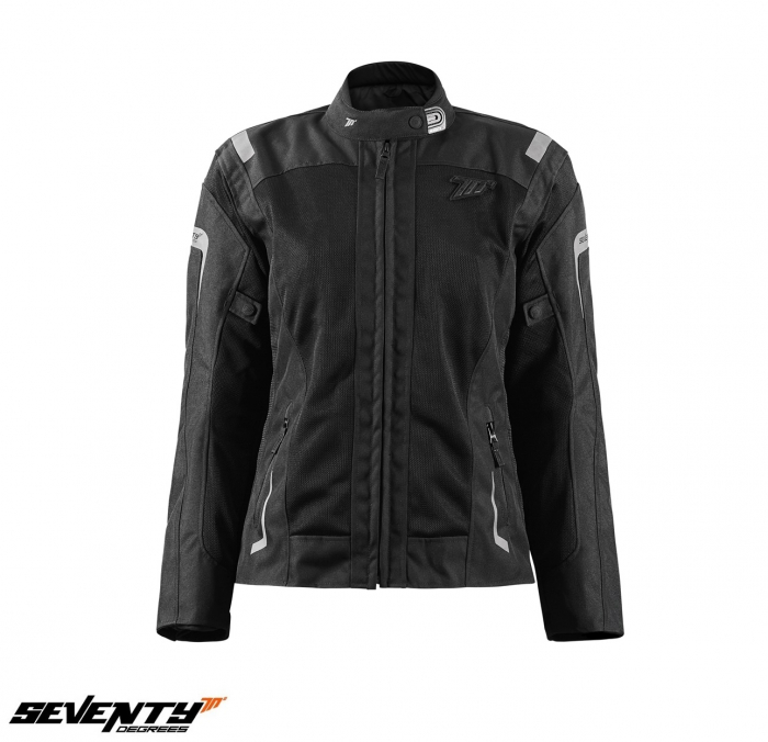 Geaca (jacheta) motociclete femei Touring Seventy vara model SD-JT68 Sahara culoare: gri/fuchsia (roz)  Geaca Deventy model SD-JT68 Sahara este o geaca de vara, conceputa pentru a asigura o foarte buna ventilatie, dar si protectie in zilele calduroase. Disponibila intre marimile XS-2XL, acest echipament vine echipat cu protectii Level A la umeri si coate, si combina materiale de calitate inalta, pentru siguranta si confort. Construita cu mesh rezistent si elemente de neopren la guler, geaca asigura un flux de aer optim, dar si un design elegant. Include protectii Level 1 la umeri si coate, dar si un buzunar pentru protectie spate, in situatia in care se doreste echiparea gecii cu protectie spate (protectia spate nu este inclusa; se achizitioneaza separat). Membrana interioara waterproof detasabila ofera protectie suplimentara in conditii de ploaie usoara. continand elemente reflectorizante si avand posibilitatea ajustarii gecii la talie (velcro-adjusted waist), geaca SD-JT68 Sahara este ideala pentru motociclistii ce cauta confort si stil, in utilizarea zilnica a motocicletei sau scuterului.  Descriere: • geaca tip touring/urban; • material: high resistant polyester 600D; • culoare: gri/fuchsia (roz); • tip croi: • geaca waterproof.  Caracteristici: • impermeabilitate: da; • protectie termica: nu; • geaca tip Touring/Urban, fabricata din 600D poliester, 100% ventilala si foarte usoara; • elemente reflectorizante pe exterior, pentru o vizibilitate mai buna; • interior detasabil, impermeabil; • talie ajustabila in laterale; • protectii Level 1 la umeri si coate, omologate si detasabile, pentru a oferi siguranta si protectie; • geaca este e prevazuta cu buzunar pentru protectie spate (protectia spate nu este inclusa, se achizitioneaza separat); protectia spate se comanda separat; • model certificat CE, clasa A, cu omologarea EN 17092-4:2020 standard; • protectii: protectii coate si umeri Level 1 (umeri: Clasa A, level 1; coate: Clasa A, level 1); • buzunar special in geaca pentru depozitarea telefonului mobil sau a ochelarilor de vedere/soare; • manecile pot fi ajustate, in circumferinta, la nivelul bratelor (reglaj sub umeri).  Compozitie: • exterior geaca: – mesh polyester 600D; • interior geaca: – polyester 600D. [2]