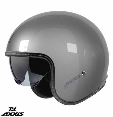 Casti moto - Casca Axxis model Hornet S SV A2 gri lucios (ochelari soare integrati) – omologare noua ECE 22.06