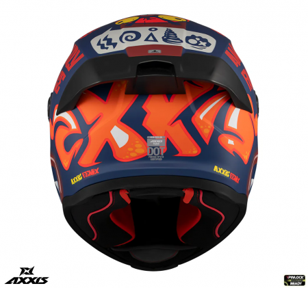 Casca integrala Axxis Fenix Angry Face C7 albastru mat – tip viziera: MT-V-31B – DKS429 [4]