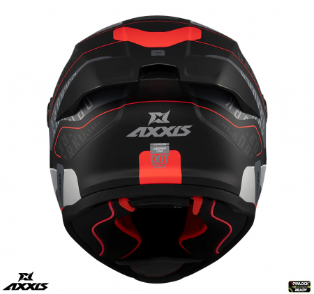 Casca integrala Axxis Fenix Ork B5 rosu mat – tip viziera: MT-V-31B – DKS429 [4]