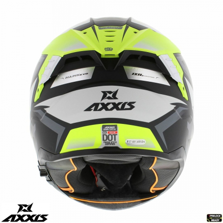 Casca integrala Axxis Hawk SV Judge B3 galben fluor mat negru mat (ochelari soare integrati) – tip viziera: MT-V-31 [2]