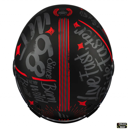 Casca integrala MT Jarama SV Art E5 negru/gri mat – model Retro – Cafe Racer (ochelari soare integrati) – tip viziera: MT-V-32 [5]
