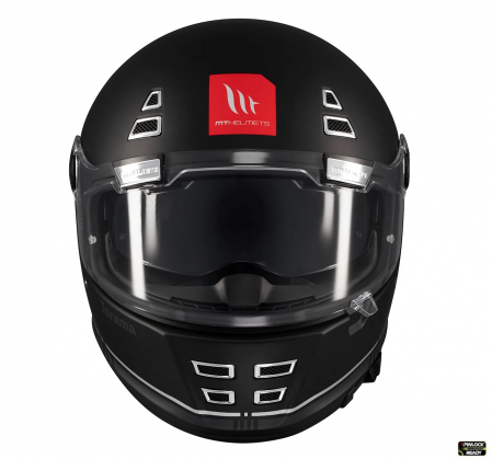 Casca integrala MT Jarama SV B2 negru mat – model Retro – Cafe Racer (ochelari soare integrati) – tip viziera: MT-V-32 [1]