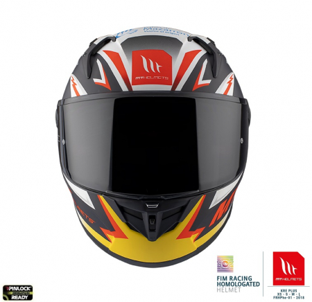 Casti moto - Casca integrala MT KRE+ Carbon Acosta A37 albastru inchis (negru) mat – 100% carbon – FIM approved