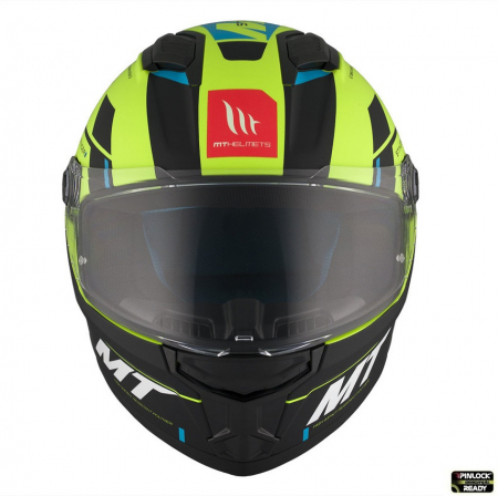 Casca integrala MT Stinger 2 Zivze C3 galben fluor mat – tip viziera: MT-V-28B [2]