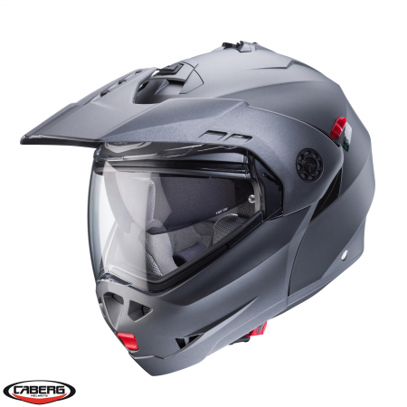 Casti moto - Casca modulabila (flip-up)/adventure Caberg model Tourmax X Solid Pinlock ready – lentila Pinlock inclusa