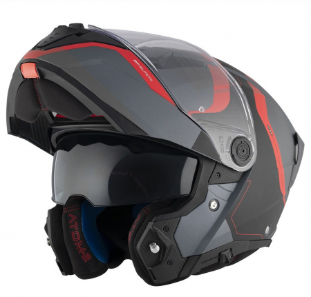 Casti moto - Casca modulabila MT Atom 2 SV Emalla (ochelari soare integrati) Pinlock Ready – tip viziera: MT-V-35