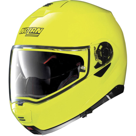 Casti moto - Casca moto flip-up Nolan N100-5 Hi Visibility Fluo Yellow