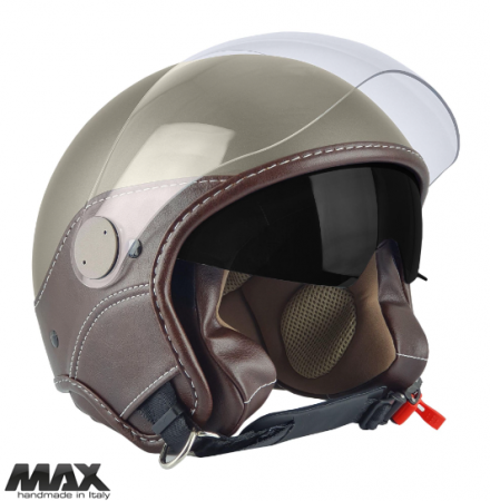 Casca open face (demi-jet) Max Helmets model DJDV06 LS Vision SV (ochelari soare integrati) – 100% MADE IN ITALY
