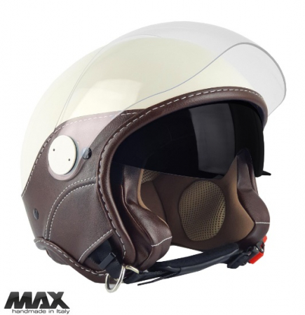 Casti moto - Casca open face (demi-jet) Max Helmets model DJDV06 LS Vision SV (ochelari soare integrati) – 100% MADE IN ITALY