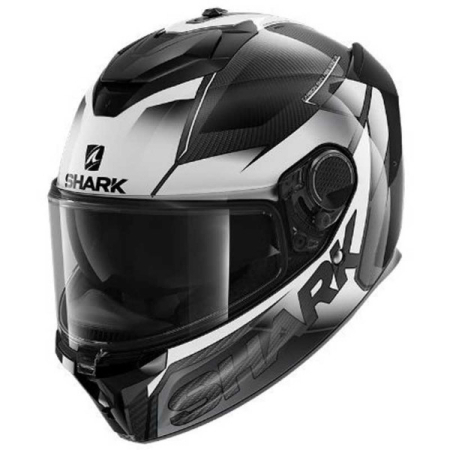 Casti moto - Casca Shark Spartan GT Carbon Shestter negru alb
