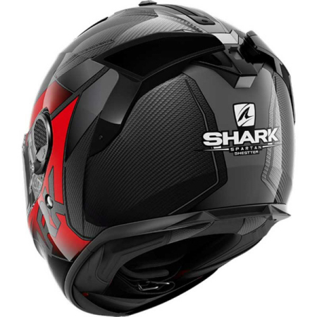 Casca Shark Spartan GT Carbon Shestter negru rosu [2]
