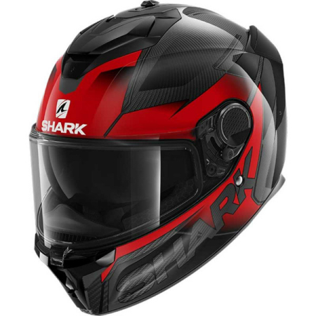 Casti moto - Casca Shark Spartan GT Carbon Shestter negru rosu