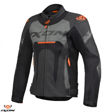 Echipamente Strada - Geaca (jacheta) motociclete barbati piele Racing Ixon vara model Jackal JKT MS
