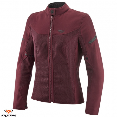 Echipamente Strada - Geaca (jacheta) motociclete femei Racing/Roadster Ixon vara model Fresh LS culoare: burgundy (visiniu)