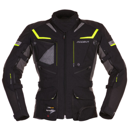 Echipamente Strada - Geaca moto Modeka Panamericana black / fluo