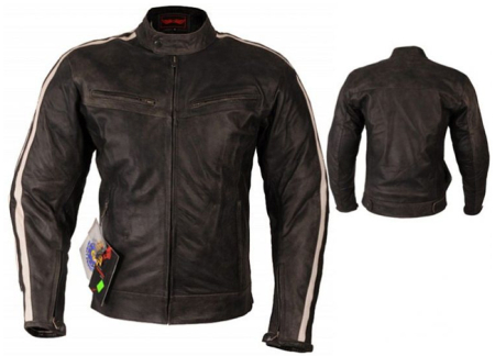 Geci moto piele - Geaca moto piele Lynx Retro