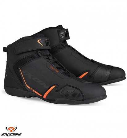 Incaltaminte moto - Ghete moto Roadster barbati All Season Ixon model Gambler MS culoare: negru/portocaliu