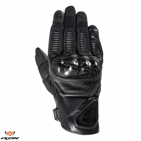 Manusi moto - Manusi barbati Roadster vara piele/textil Ixon model RS4 AIR MS culoare: negru – degete tactile (carbon)