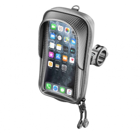 Suporturi si incarcatoare telefon - Suport telefon Interphone model Master Pro – carcasa universala cu fermoar – montaj pe ghidon – waterproof
