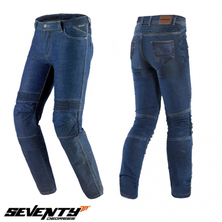 Blugi / jeansi moto - Blugi (jeans) moto femei Seventy model SD-PJ8 tip Slim fit (insertii Aramid Kevlar)