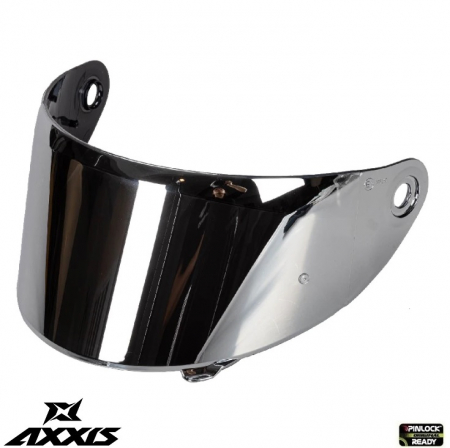 Viziere si pinlock - Viziera argintie (tip oglinda) casca integrala Axxis Draken S – tip MT-V-18C – compatibil cu modelul nou de casca Axxis Draken S