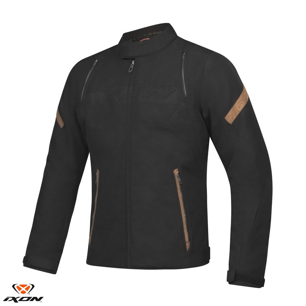 Geaca (jacheta) motociclete barbati Urban Heritage Ixon mid-season model Striker Retro WP MS XXL, Negru