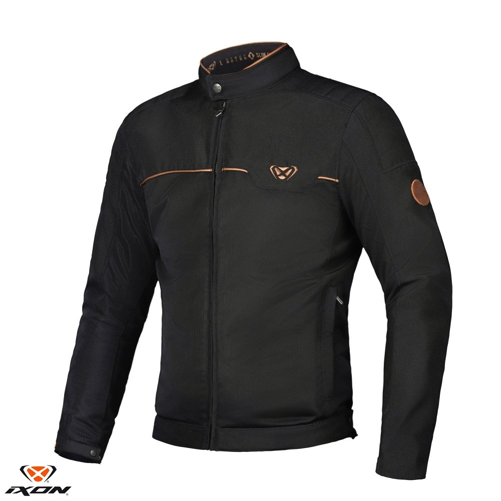 Geaca (jacheta) motociclete barbati Urban Heritage Ixon vara model Cornet WP MS XL, Negru / maro