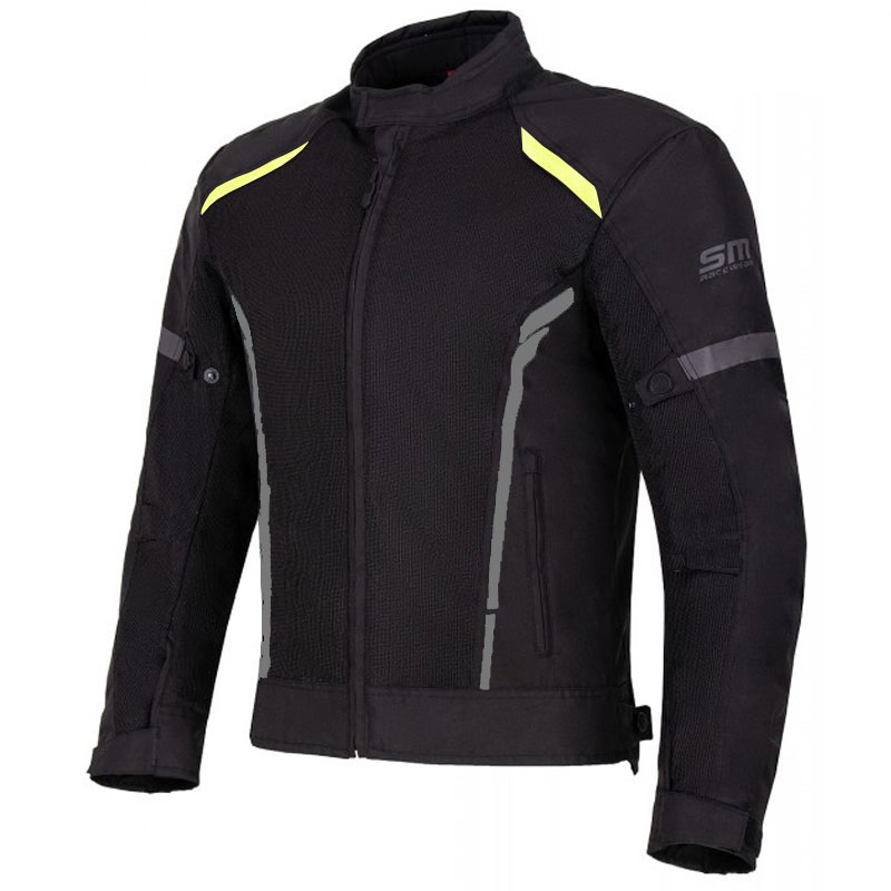 Geaca textil SM Racewear Mesh 2.1 XL, Negru / Fluo
