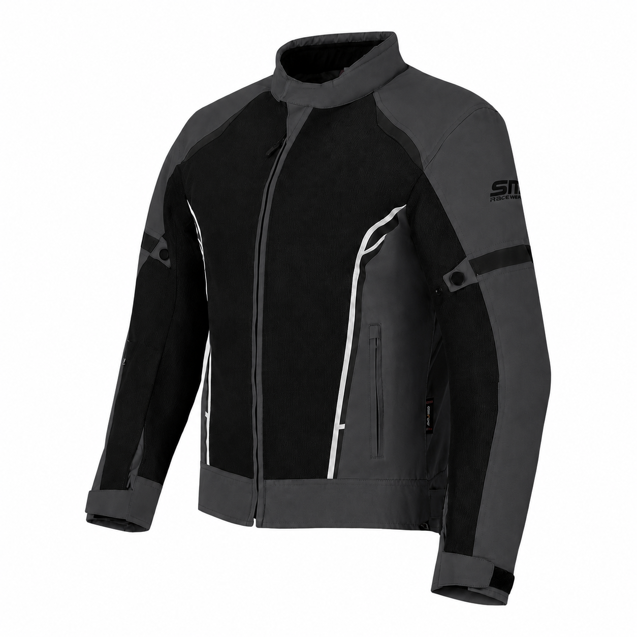 Geaca textil SM Racewear Mesh 2.1 XL, Negru / Gri inchis
