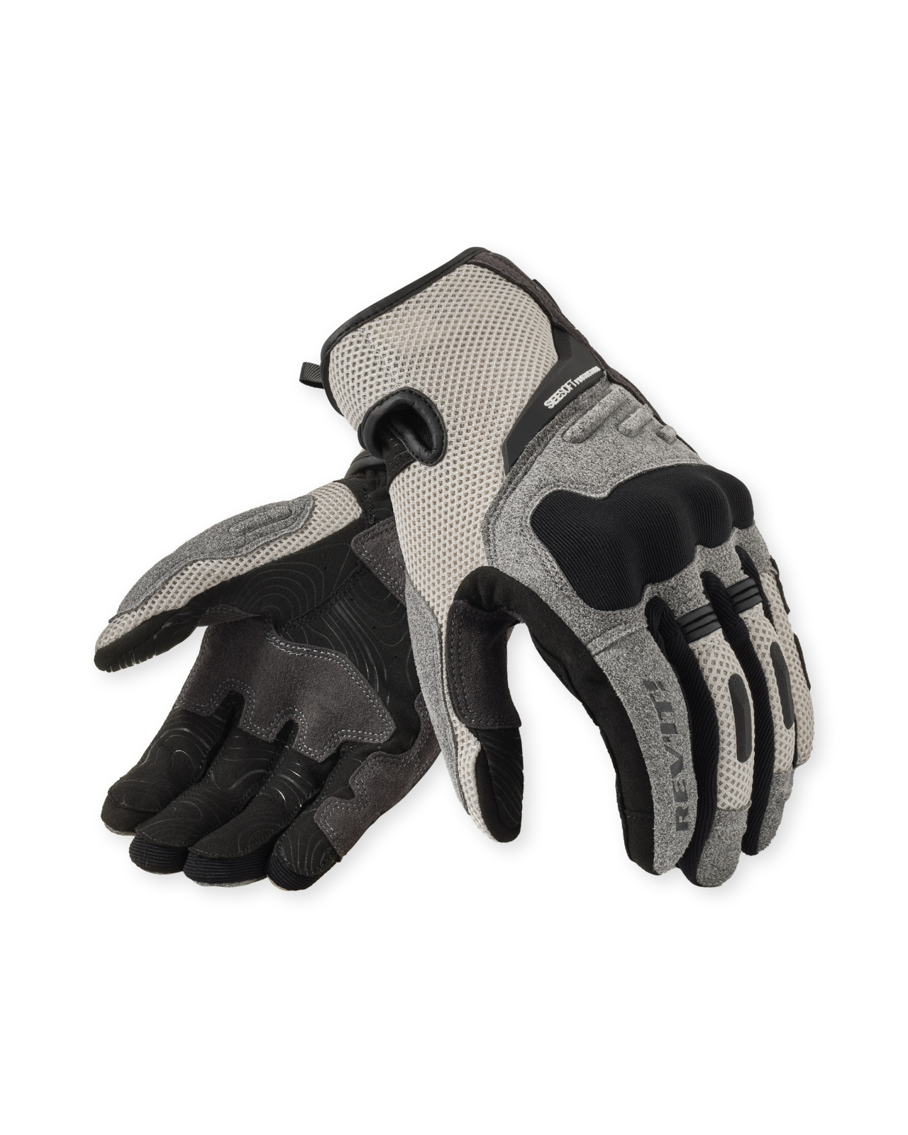 Manusi REVIT Cavern L, Negru / gri deschis
