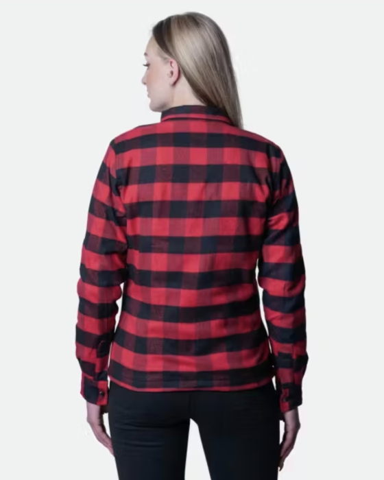 Camasa moto dama Course Thunder - Kevlar integral, protectii CE umeri/coate, inchidere fermoar + capse [2]